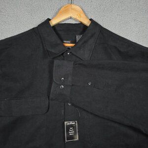 Vintage George Shirt Mens Size 3XL Sueded Button Down L/S Classic Relaxed Fit
